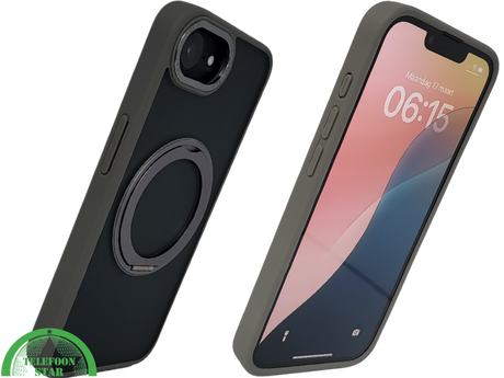 iPhone 16 E Hoesje MagSafe Compatibel Grijs Schokbestendig