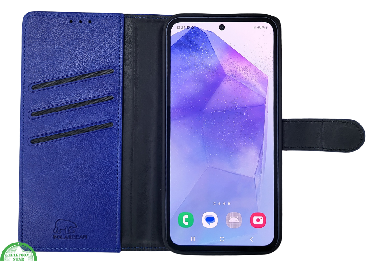 Hoesje voor Samsung Galaxy S26 BoekCase Leer Donkerblauw