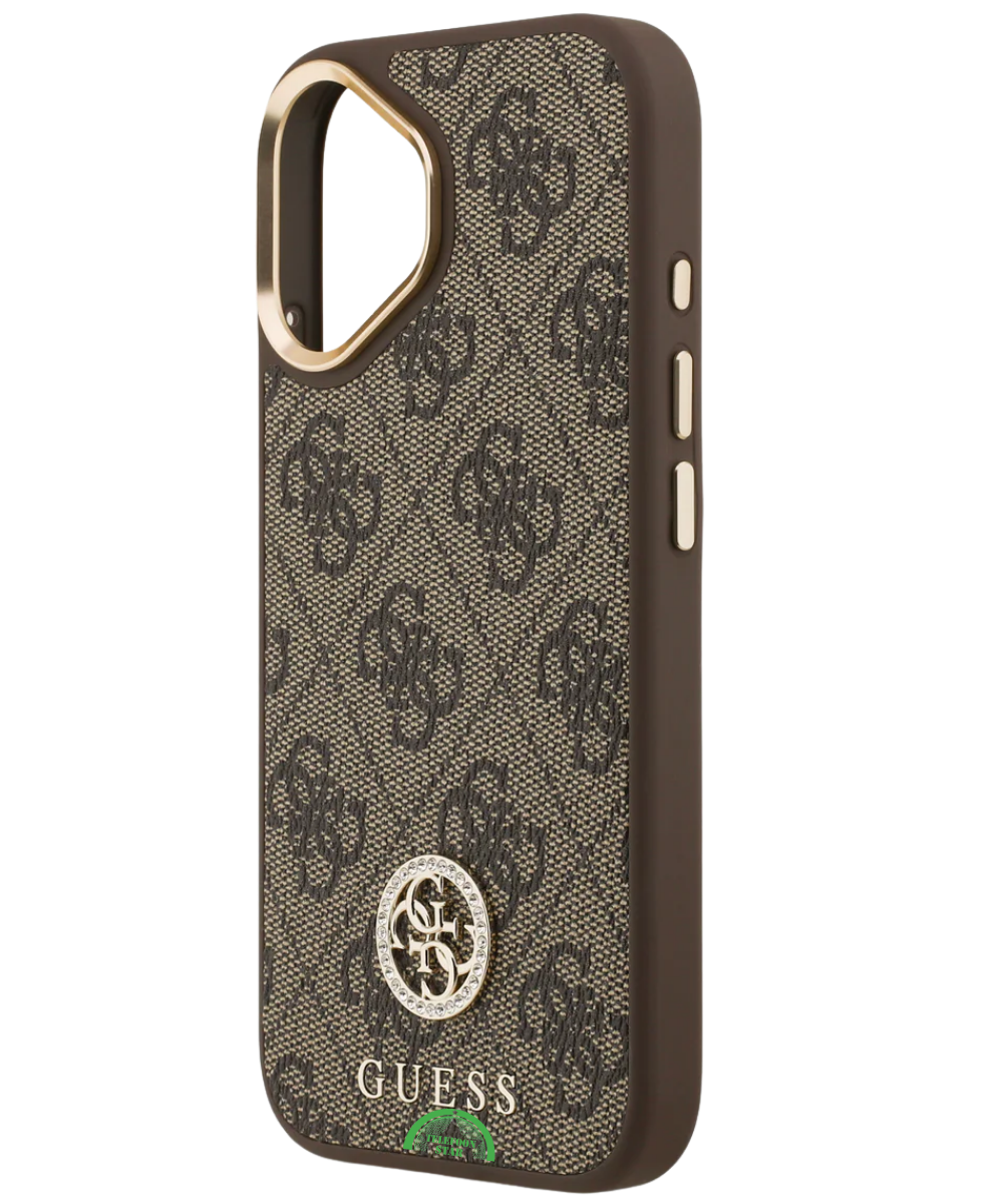 Hoesje iPhone 17 Bruin Crossbody Strap Case Stijlvol praktisch en Sterke Slank
