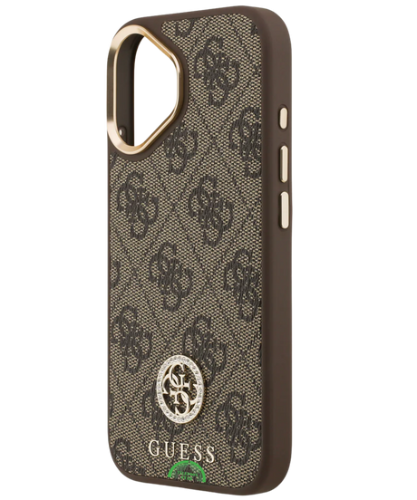 Hoesje iPhone 17 Bruin Crossbody Strap Case Stijlvol praktisch en Sterke Slank
