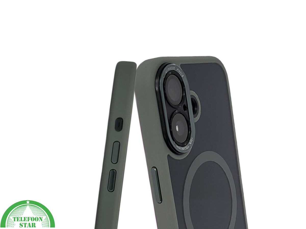 achterkant magsafe grijs randen silicone voor iPhone 17