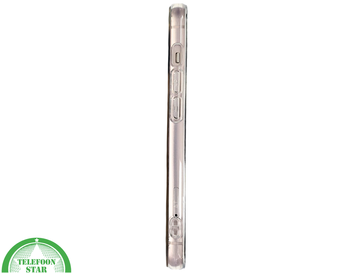 BloomPop Flex Case &ndash; iPhone 13 / 14 Hoesje met Zwarte &amp; Roze Bloemen | Telefoonstar.nl