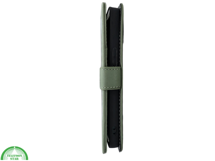 Boek case Groen cover iPhone 16E 2025 leer up