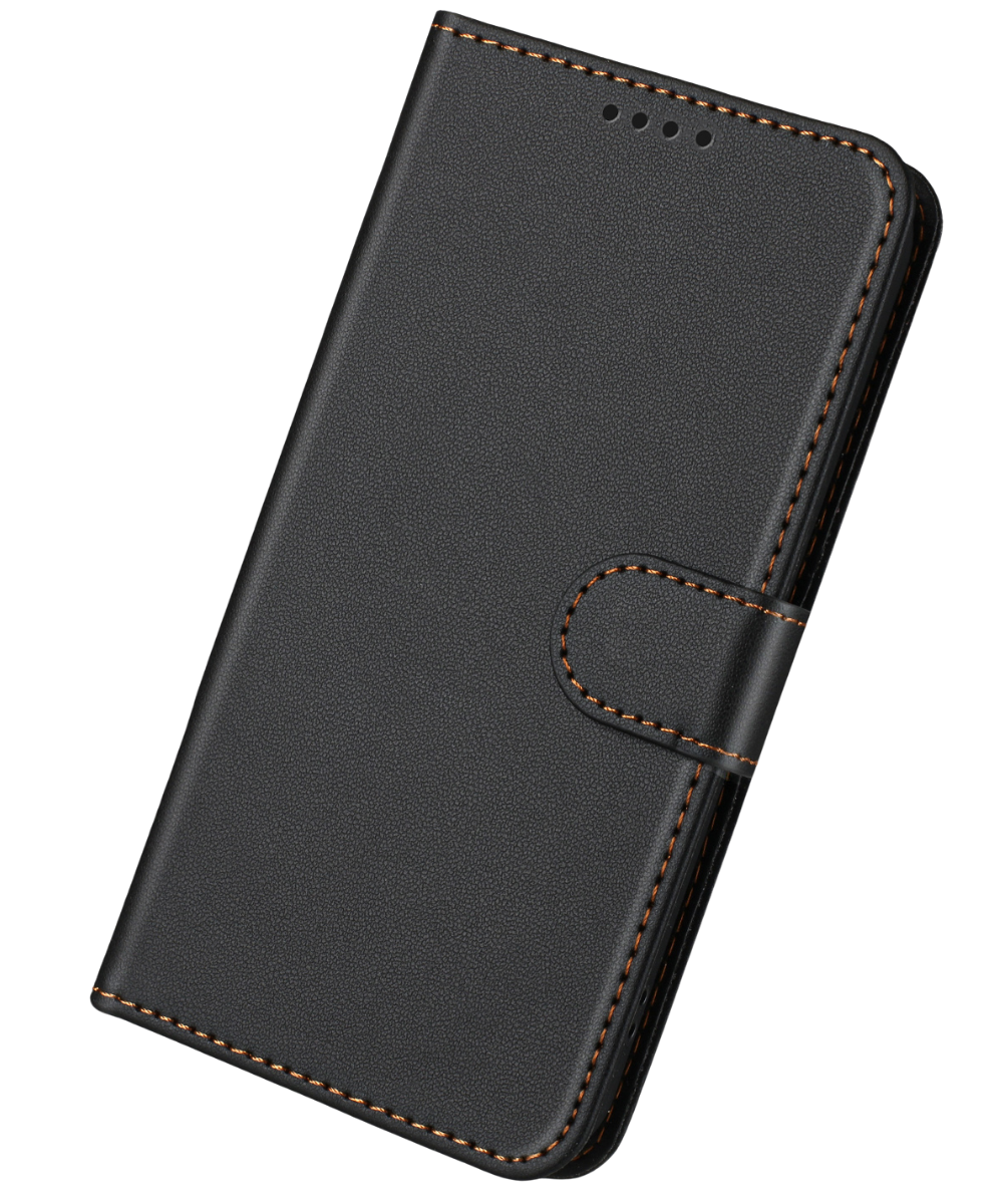 Premium Bookcase Hoesje Xiaomi 17 Zwart Leren Look Beschermhoes