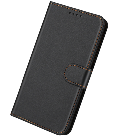 Premium Bookcase Hoesje Xiaomi 17 Zwart Leren Look Beschermhoes