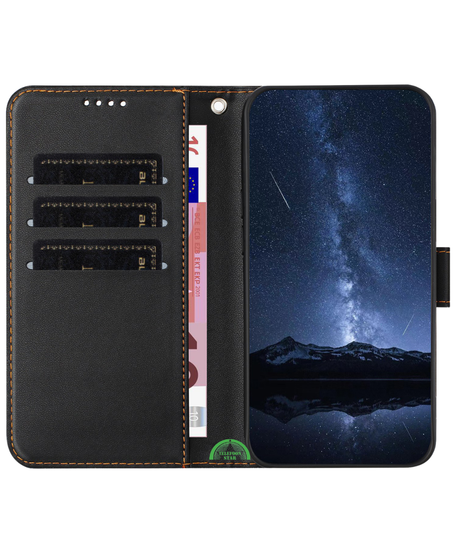 Hoesje voor Xiaomi 17 Ultra Bookcase Zwart Met Magneetsluiting En Pasjeshouder