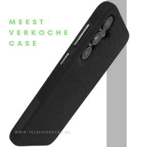 Hoesje voor Samsung Galaxy A37 Zwart Schokbestendige Anti-Slip Backcover