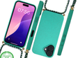 iPhone 16 Hoesje met Koord Groen &ndash; Duurzaam &amp; Trendy Bescherming