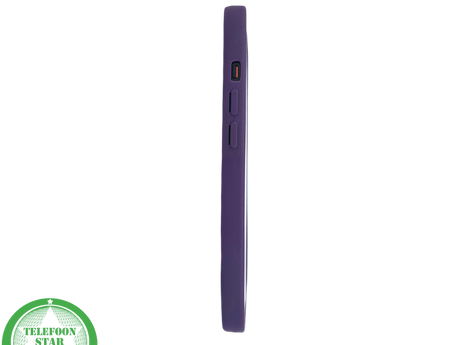 iPhone 15 Plus Siliconen Hoesje Paars &ndash; Geschikt voor MagSafe