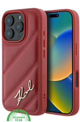 Hoesje voor iPhone 16 Pro Max Luxe Hoesje Rood – Stijlvolle Bescherming met Elegant Design