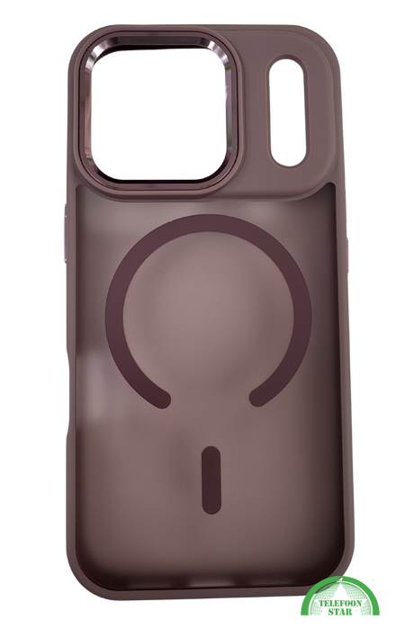 Dun Hoesje iPhone 17 Pro Max met Magnetische Ring – Transparant Zwart