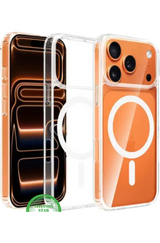 Silicone Hoesje voor iPhone 17 Pro &ndash; MagSafe &amp; Schokbestendig, Flexibel, Helder &amp; Extra Sterk, transparant en | Telefoonstar