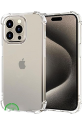 Transparant Antishock Hoesje voor iPhone 16 pro &ndash; Silicone, Flexibel, Helder &amp; Extra Sterk | Telefoonstar