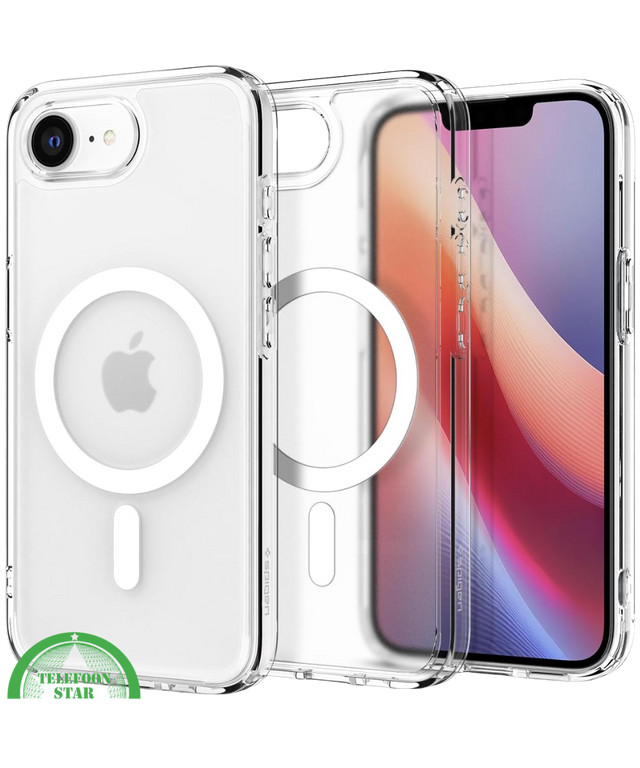 Hoesje voor iPhone 16E Transparant MagSafe Hoesje &ndash; Slank, Sterk &amp; MagSafe