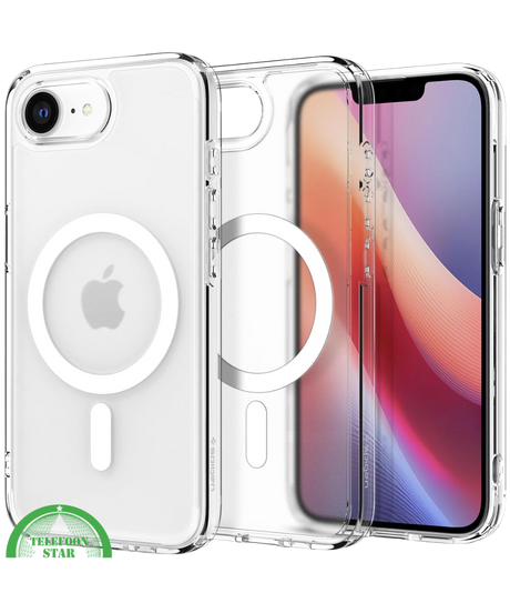 Hoesje voor iPhone 16E Transparant MagSafe Hoesje – Slank, Sterk & MagSafe
