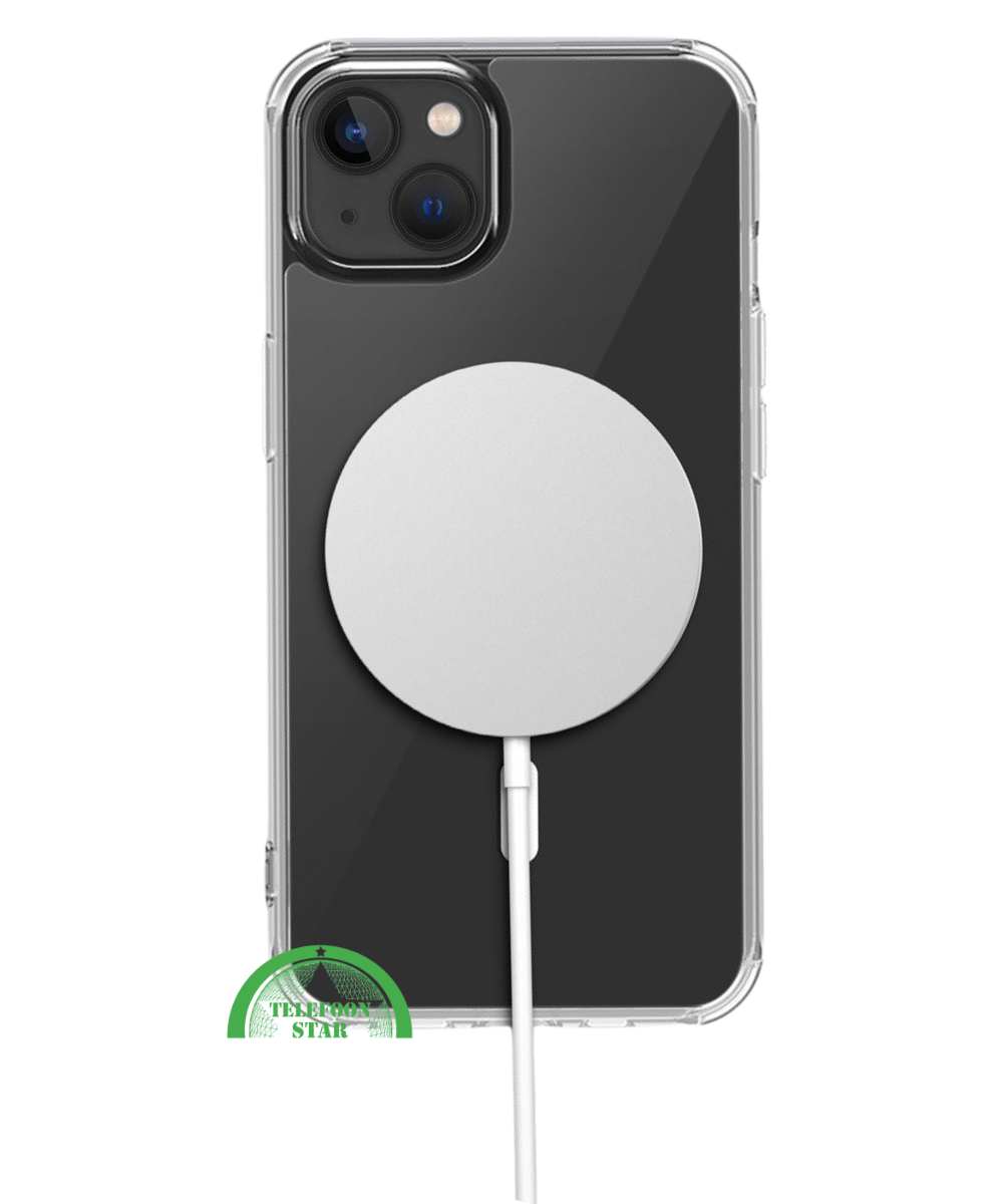 Hoesje voor iPhone 13 mini Transparant MagSafe &ndash; Slank, Sterk &amp; Magnetisch