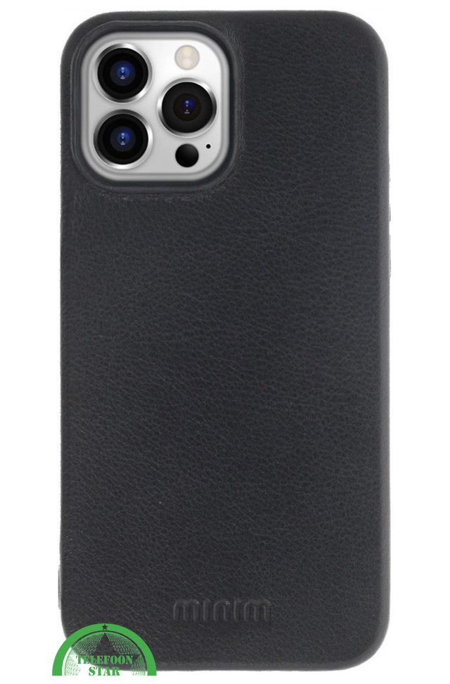 Duurzame Leren Backcover iPhone 14 Pro Max