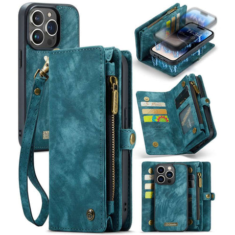 iPhone 14 Pro Max 3-in-1 portemonnee hoesje blauw