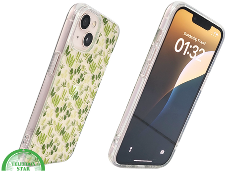 GreenNature Soft Case &ndash; Bladeren Hoesje iPhone 13 / 14 Transparant | Telefoonstar.nl