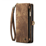 iPhone 14 3-in-1 portemonnee hoesje bruin