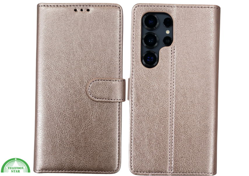 Hoesje voor Smasung S26 Ultra donker rose boekcase Stijlvolle
