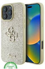 iPhone 16 Pro Max Hoesje – Bruin Glitter Luxe Edition