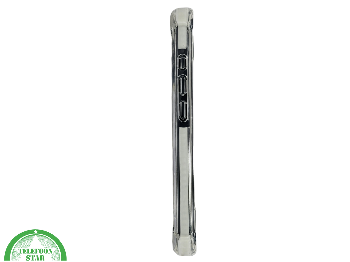 Anti shock case witte randen silicone voor iPhone 16