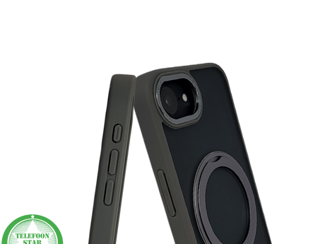 iPhone 16 E Hoesje MagSafe Compatibel Grijs Schokbestendig