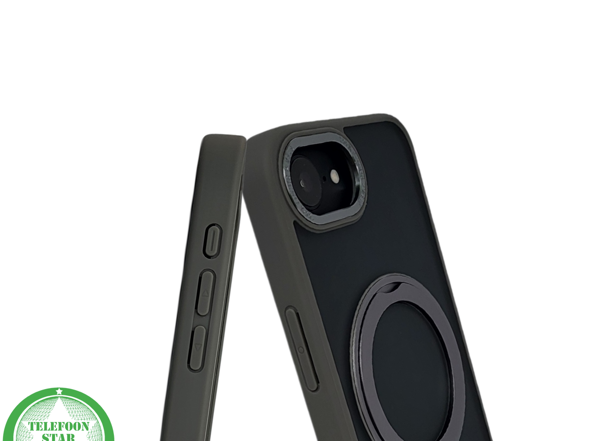 iPhone 17 E Hoesje MagSafe Compatibel Grijs Schokbestendig
