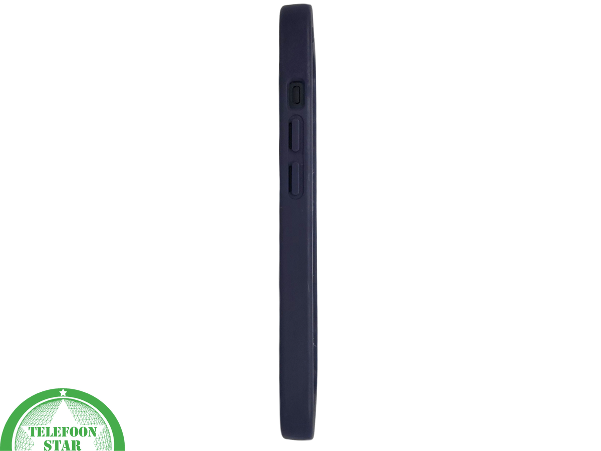 iPhone 15 Plus Siliconen Hoesje Donkerblauw &ndash; MagSafe-Compatibel &amp; Ultieme Bescherming
