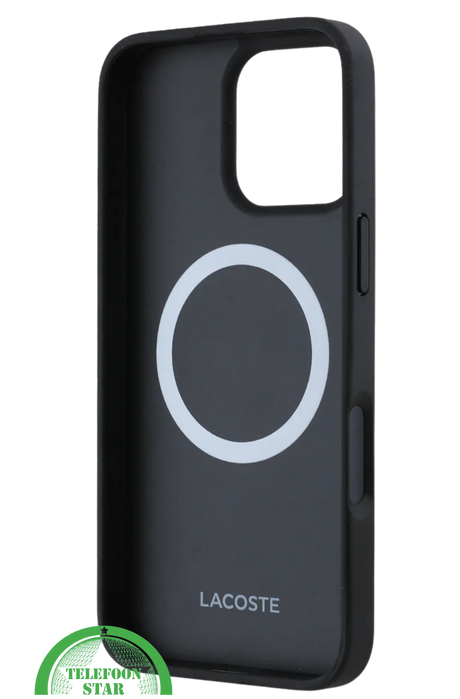 Hoesje voor iPhone 16 Pro Stoffen &ndash; Zwart | Sportief Design met Sterke Bescherming
