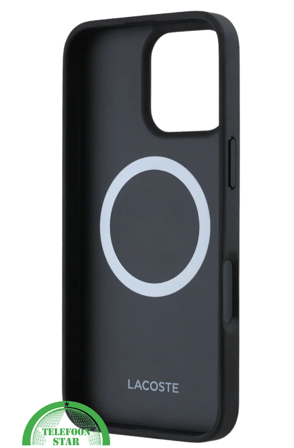 Hoesje voor iPhone 16 Pro Stoffen &ndash; Zwart | Sportief Design met Sterke Bescherming