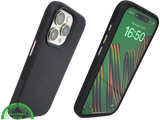 iPhone 15 Pro Zwart Hoesje met Structuur &ndash; Schokbestendig &amp; Zakelijk | Telefoonstar.nl