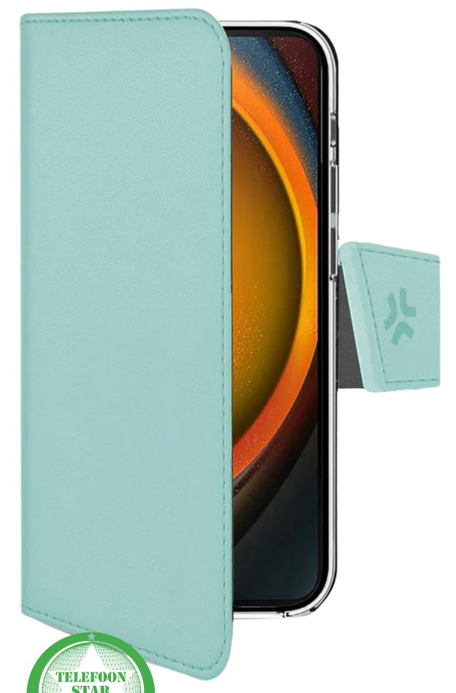 iPhone 16 Bookcase Hoesje &ndash; Mintgroen | Stijlvolle Bescherming met Magnetische Sluiting
