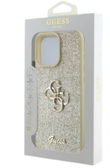 iPhone 16 Pro Max Hoesje &ndash; Goud Glitter Luxe Edition