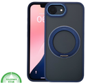 iPhone 16E Hoesje MagSafe Compatibel Blauw Schokbestendig