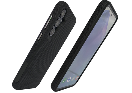 Hoesje voor Samsung Galaxy A37 Zwart Schokbestendige Anti-Slip Backcover