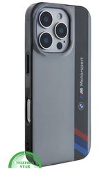 Motorsport Hoesje voor iPhone 16 Pro &ndash; Grijs/Zwart | Sportief Design met Ultieme Bescherming