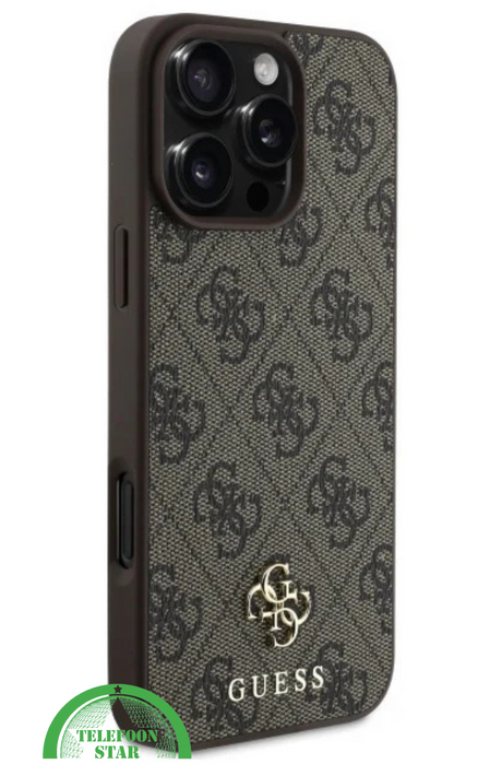 iPhone 16 Pro Max Hoesje &ndash; Bruin Glitter Luxe Edition
