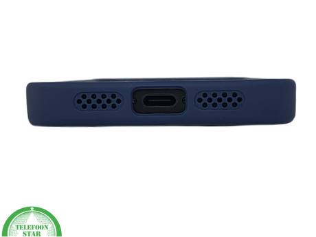 iPhone 16E Hoesje MagSafe Compatibel Blauw Schokbestendig