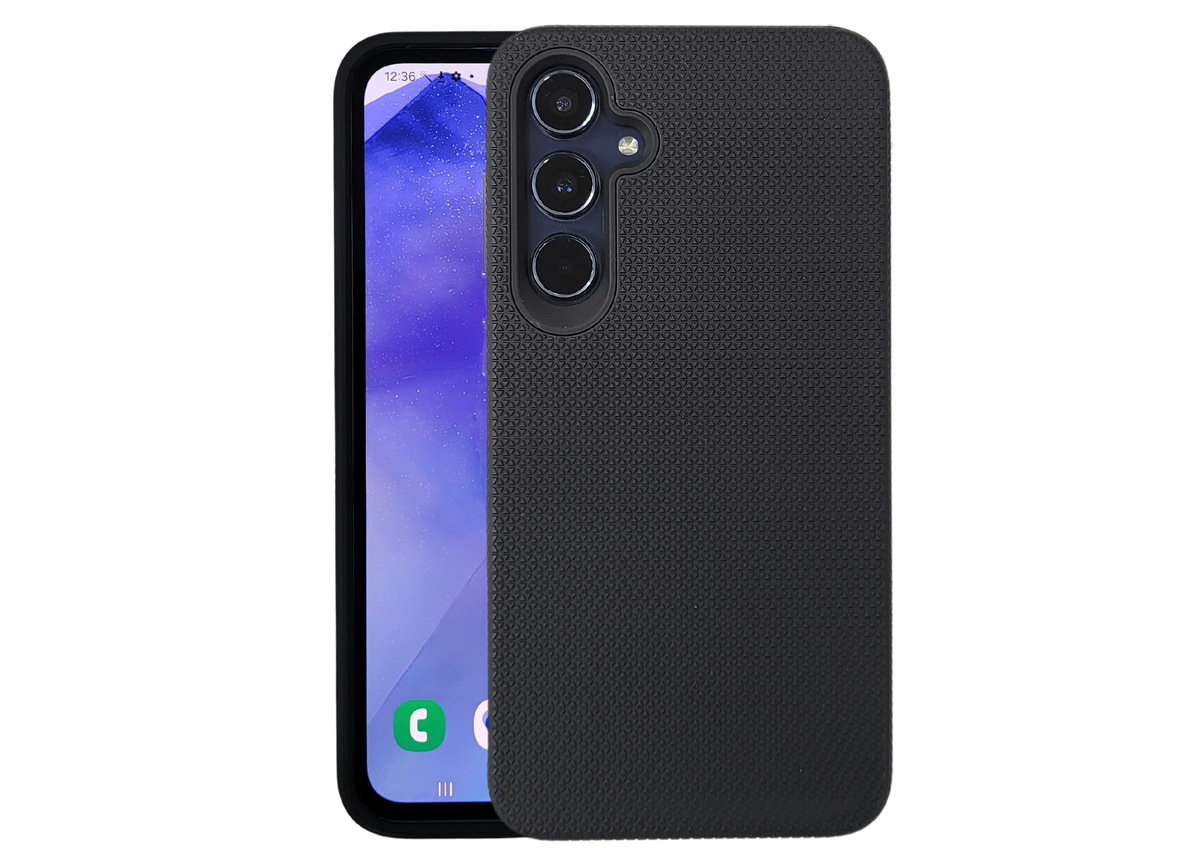 Hoesje voor Samsung Galaxy A37 Zwart Schokbestendige Anti-Slip Backcover