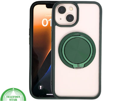 CoverGrip MagSafe Case &ndash; iPhone 13 / 14 Hoesje met Groene Ring | Telefoonstar.nl