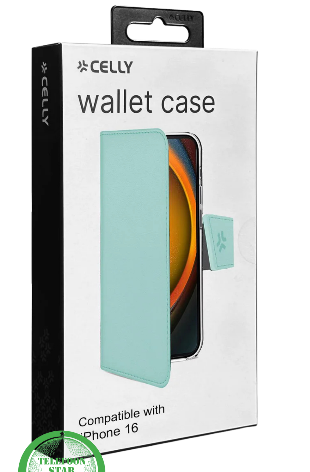iPhone 16 Bookcase Hoesje &ndash; Mintgroen | Stijlvolle Bescherming met Magnetische Sluiting