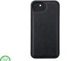 Flip Case Boek Zwart Leren twee en een met 3 Pashouders iPhone 16E
