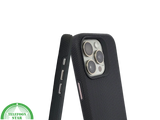 iPhone 15 Pro Zwart Hoesje met Structuur &ndash; Schokbestendig &amp; Zakelijk | Telefoonstar.nl