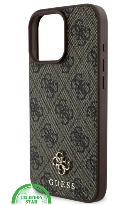 iPhone 16 Pro Max Hoesje &ndash; Bruin Glitter Luxe Edition