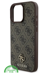 iPhone 16 Pro Max Hoesje &ndash; Bruin Glitter Luxe Edition