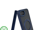 iPhone 16E Hoesje MagSafe Compatibel Blauw Schokbestendig