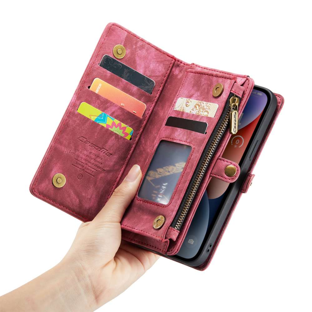 iPhone 14 3-in-1 portemonnee hoesje rood