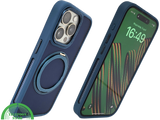 Donkerblauw iPhone 15 Pro Max Hoesje met Ringhouder &ndash; Grip &amp; Bescherming | Telefoonstar.nl